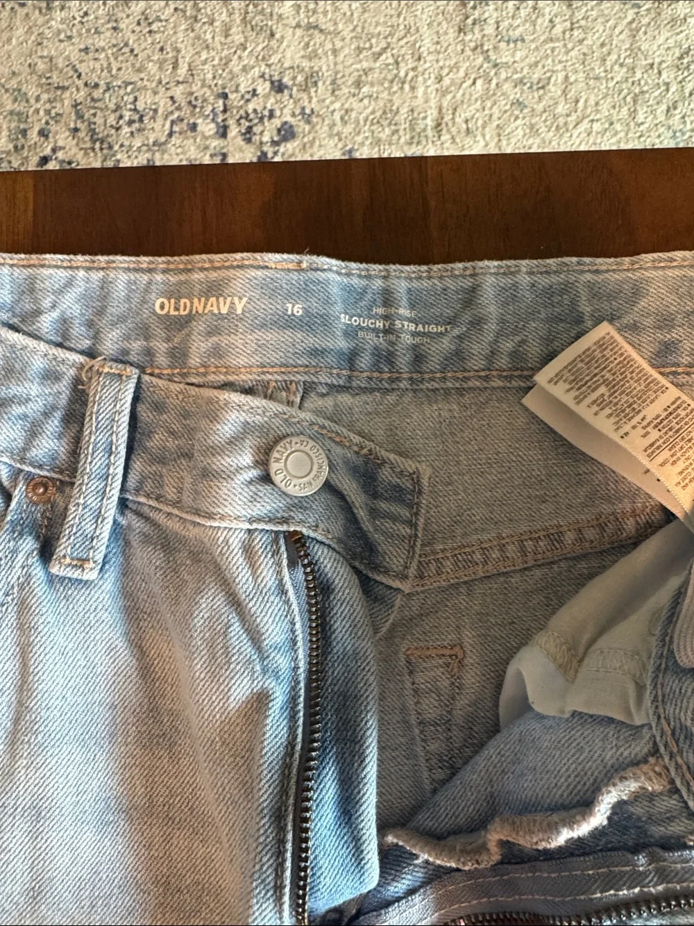 Old Navy Light Blue Straight-Leg Girls Jeans